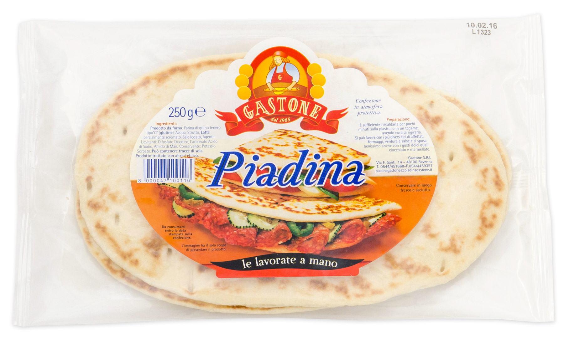 Piadina Lavorata a Mano Gastone