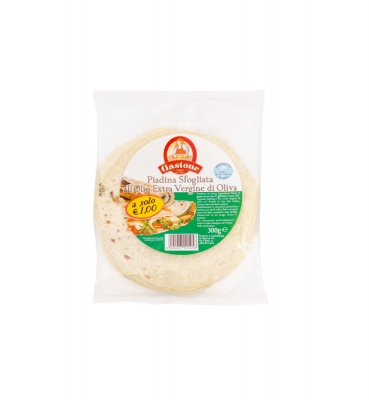 Piadina Sfogliata all’Olio Extra vergine di oliva 300g