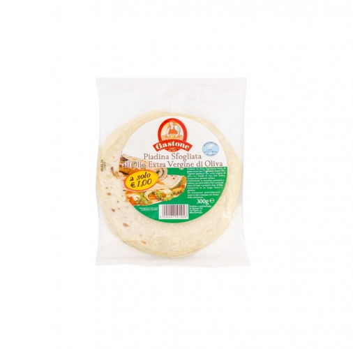 Piadina Sfogliata all’Olio Extra vergine di oliva 300g