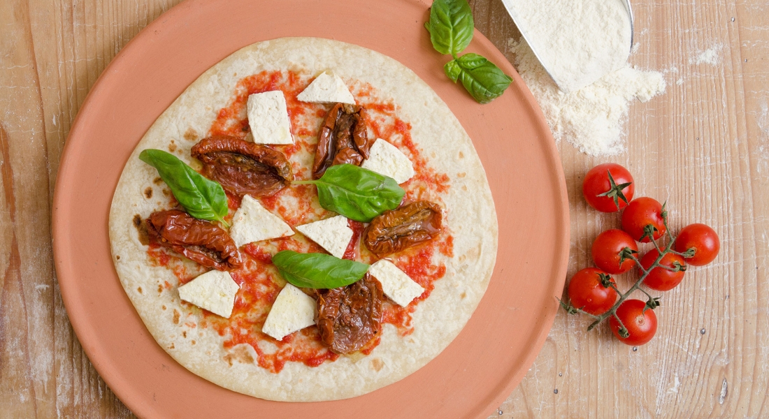 Pizza di piadina al Kamut